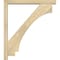 Ekena Millwork Imperial Block Rough Sawn Bracket w/ Offset Brace, Douglas Fir, 4"W x 28"D x 32"H BKT0402X28X32IMP05RDF - alternate 2